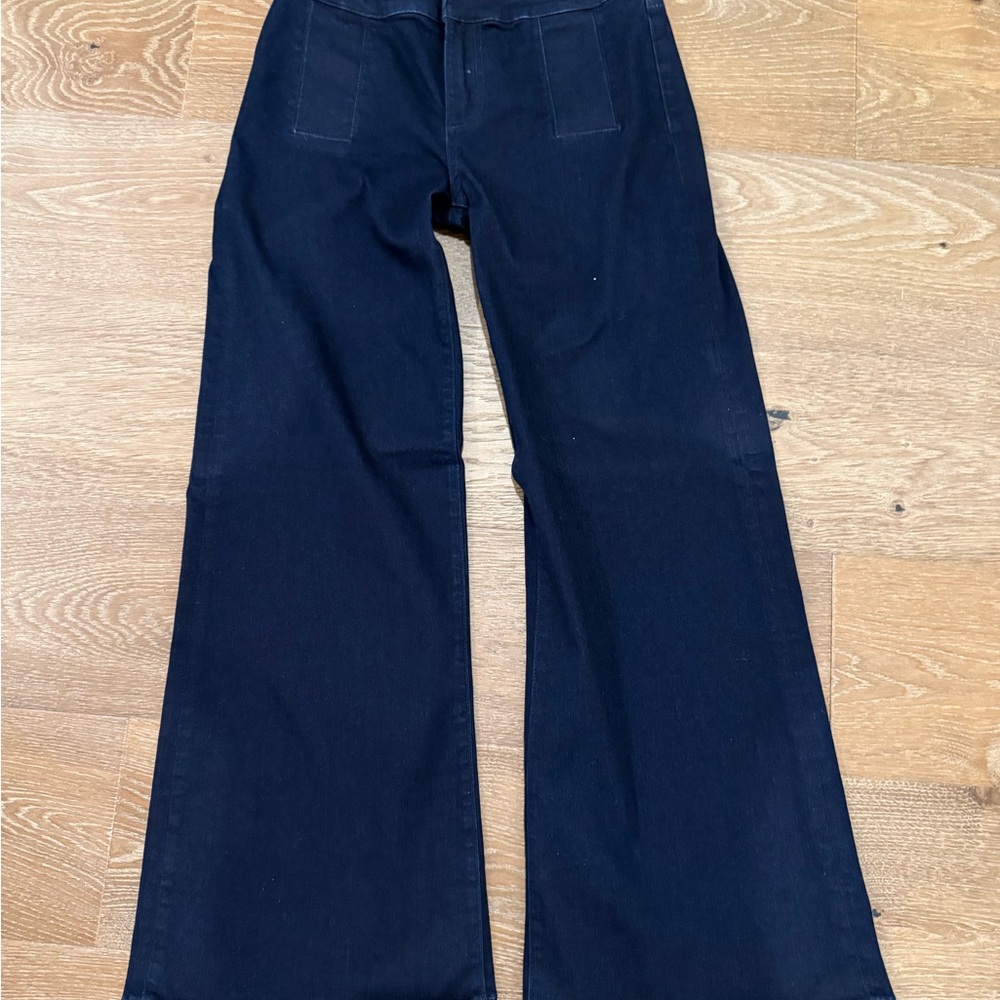 Kut from the Kloth Dark Blue Wide-Leg Jeans size 4